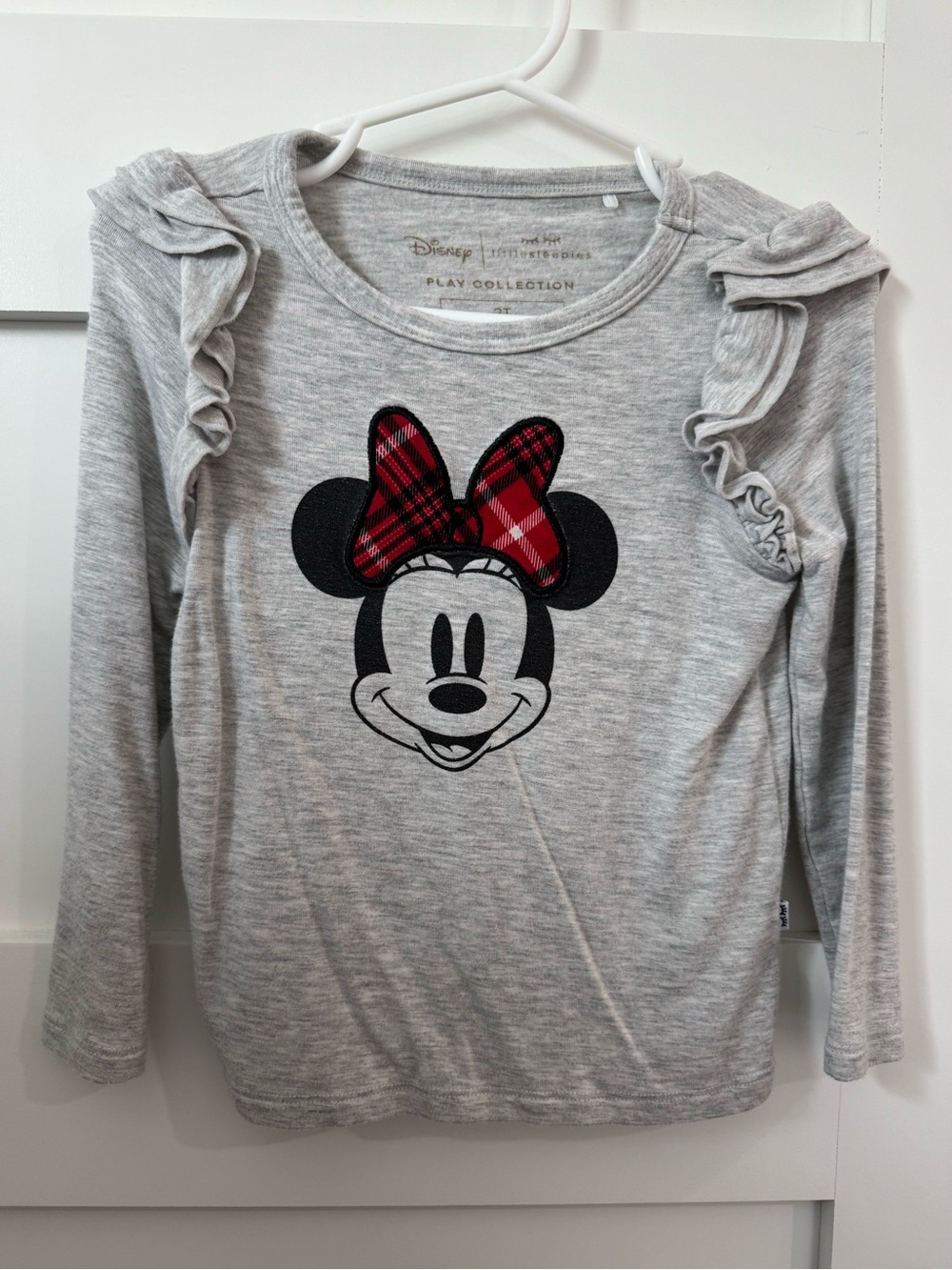 Little Sleepies Minnie Mouse Holiday Long-Sleeve Top size 2T